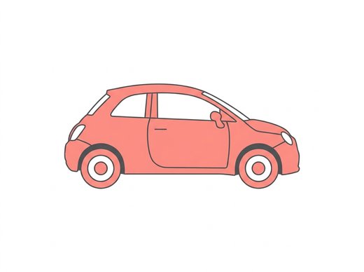 コンパクトカーのイラスト
