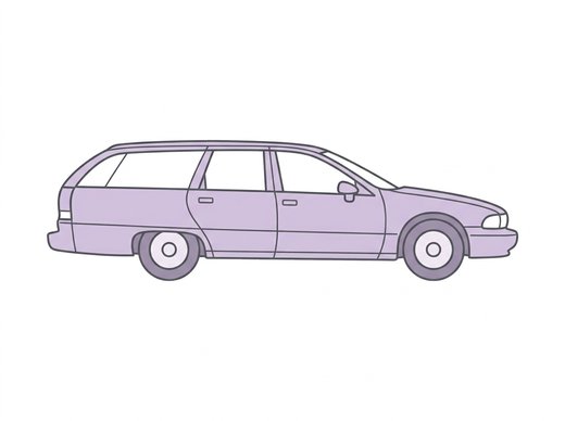 ワゴンのイラスト